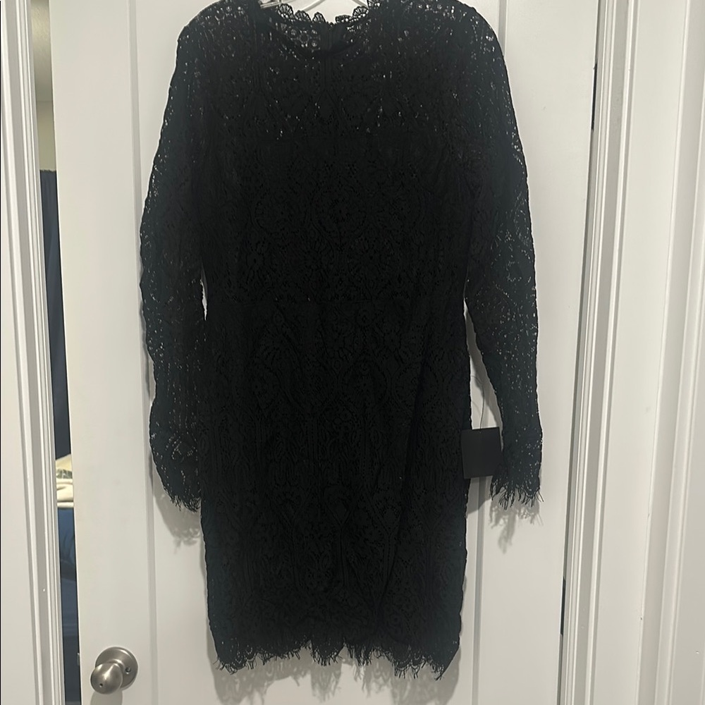 Elegant Black Lace Dress